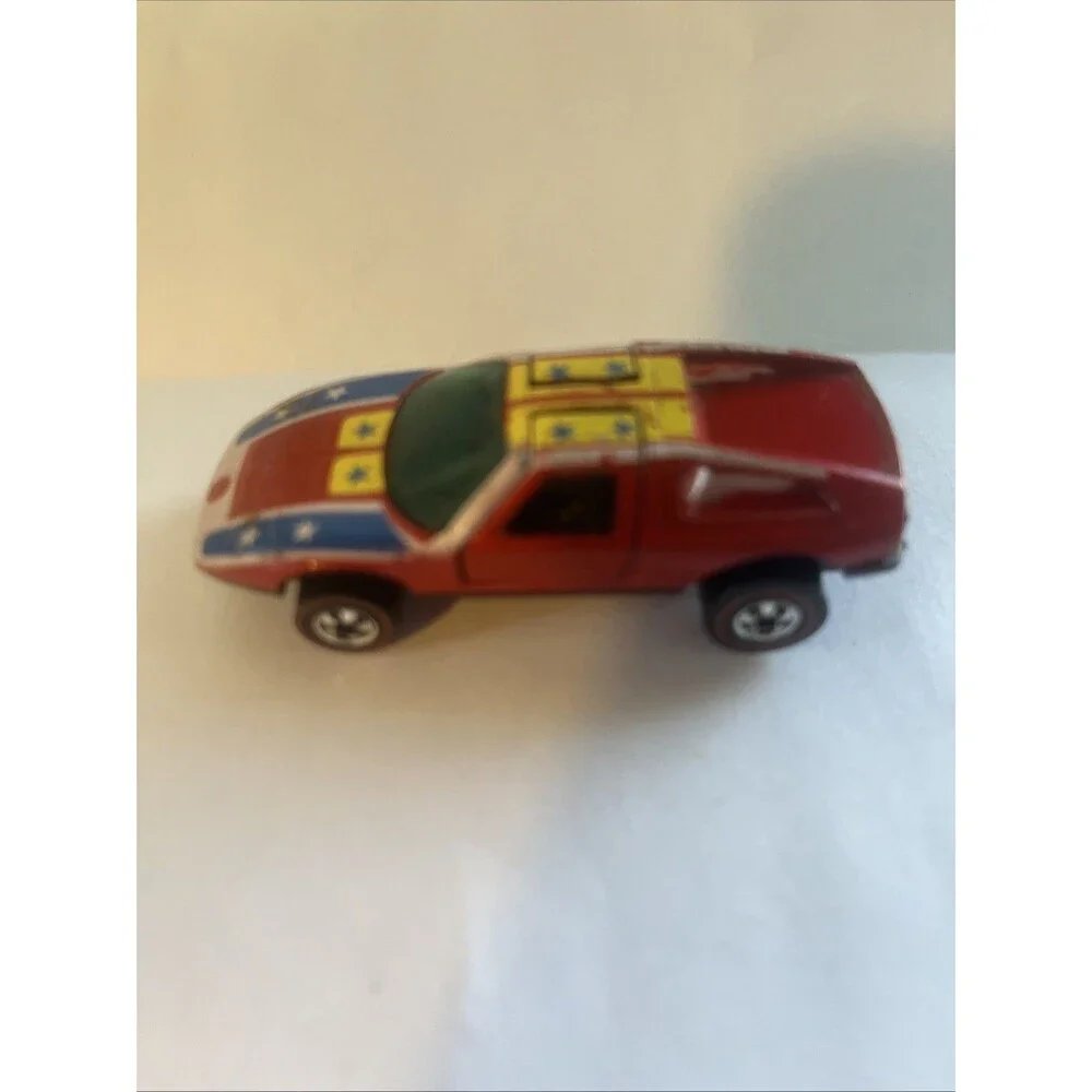 Vintage Hot Wheels Mercedes Benz C-111 Red w/ Working Gull Wing Doors - Made HK